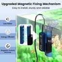 Aquarium Surface Skimmer, 96 GPH Flow Rate Ideal for Freshwater & Saltwater Compatible, 5W Efficient Waste Removal