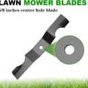 Aeagle 42 Inch High Lift Blade for Ariens Zoom 915159 915161 915171 915233 915323 Gravely ZT 42'' Deck Zero Turn Lawn Mower Replace 04265400 1134-9210-01, 3 Pack (Black)