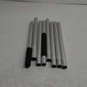 POOLAZA Pool Pole Dual-Handle, Anodized Aluminum Pool Skimmer Pole, Detachable & Telescopic Pool Pole Up to 10.5 Ft, Portble Pool Poles for Cleaning Suitable for Pool Skimmer, Vacuum Head, Brush Etc.