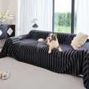 Couch Covers for 2 Cushion Couch Sofa, Pet Friendly Sofa Covers Washable, Heavy Duty Scratch Resistant Furniture Cover for Dogs Fits Love Seat, 71" x 118", Gray