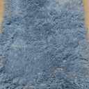 Area Rugs for Bedroom, 60*35" Door Mat Washable Small Light Blue Bedside Rug,Fluffy Shaggy Entryway Rugs for Living Room, Shag Indoor Floor Carpet for Kids Boy and Girls, Home Decor Aesthetic  
