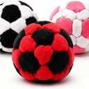 2026 Updated Footbag, Professional Well-Filled Kick Ball, Durable Hand-Made Soft Dirt Foot Bag for Beginners,Foot Sports,Outdoor Play,Party Games and Coordination Training (3 PCS)