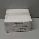 Liacere 200 Pack Gold Plastic Spoons - 6.7 inch Heavy Duty Plastic Spoons - Heavyweight Gold Disposable Spoons for Parties & Weddings & Restaurants & Christmas & New Year