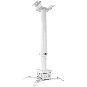 Projector Mount Stand Universal Projector Ceiling Mount or Wall Mount Bracket Holder for Most Projectors +-15° Tilt - 360° Rotatable - Height Adjustable Projector Ceiling Mount ( Color : White , Size