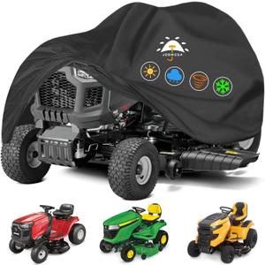 Riding Lawn Mower Cover | 800D Heavy Duty Oxford | Double Needle Stitching | PU Waterproof | Back Seam Tape | Outdoor Windproof | Adjustable Webbing Buckle | Bottom Elastic Band | (Riding)
