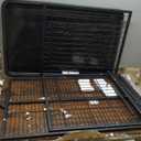 HOOBRO Dog Crate Furniture, 38.6" Large Dog Kennel Indoor, Wooden Cage with Pull-Out Tray, Double Doors Pet House Side End Table for Large/Medium/Small Dogs, Rustic Brown BF982GW03G1