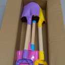 Kids Garden Tool Shovels Toys, 16" Long Kids Beach Spades Sand Shovels Toys for Adults Gardening Tools Garden Kit Travel Sandbox Toy Sturdy Snow Scoop Durable Wood Handle Spade for Digging Sand Snow