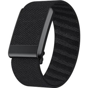 surundo Nylon Sport Band Compatible with Whoop Band 4.0 Strap Men Women with Bumper Case, Breathable Nylon Adjustable Waterproof Replacement Wristbands Straps for Whoop 4.0 (Black)