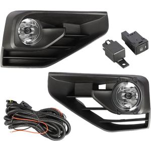 labwork 1 Pair Fog Lights Lamps Assembly Replacement for Nissan Pathfinder 2017-2019 Driving Fog Lights Lamps with Bulbs Fog Light Covers Harness Switch Kit