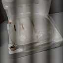 NestOrganix Makeup Organizer Skincare Organizers - Cosmetic Display Cases with Transparent Cover, SkinCare Organizers for Bathroom Countertop, Bedroom Vanity Desk, Lipstick Organizer, White