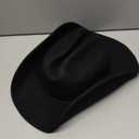 100% Wool Western Cowboy Hat for Men Women Classic Fedora Hat Felt Cowgirls Hats with Two Decorative Bands (Large-X-Large)