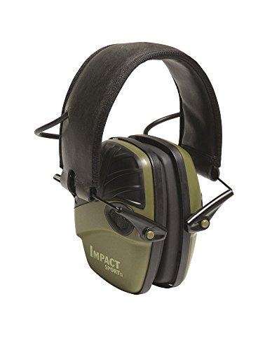 Howard Leight by Honeywell Impact Sport Sound Amplification Electronic Earmuff, Green (R - 01526)