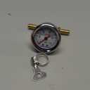 MEASUREMAN Fuel Pressure Gauge Kit 0-15Psi Stainless Steel Glycerin Filled, 1-1/2" Dial Size, with 5/16" Fuel Line Fuel Pressure Brass T-Fitting Adapter, Center Back Mount