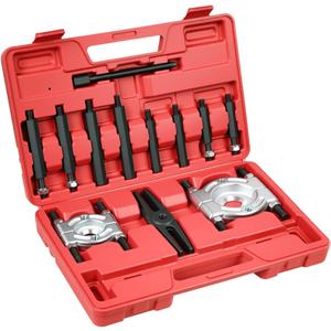 DAYUAN 12pcs Bearing Separator Puller Set, Heavy Duty 5 Ton Capacity 2" and 3" Bearings Splitters Puller Kit (Red)