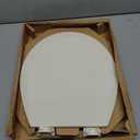Bemis 500EC Durable Wood Toilet Seat with Easy Clean Hinges, Made in USA, Round, Bone