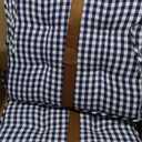 SBTXHJWCGLD Chair Pad Dining Chair Cushions Set of 4, Buffalo-Checked Chair Pads for Kitchen Chairs Seat Cushions for Outdoor Patio with Ties, 16 x 16 Inches Black and White Plaid Chair Cushio (4 Pack)