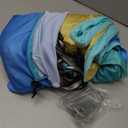 Sensory Swing, Indoor & Outdoor Sensory Swing for Kids & Adults, Double Layer Therapy Cuddle Swing for Kid with Autism, Holds up to 300lbs, Blue (Green)