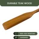 Teak Wood Mixing Paddle (36" Extra Long) | Stir Crawfish Boil, Seafood, Sauces, Jambalaya, Stew, Brewing | Wooden