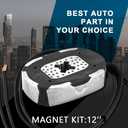 Trailer Brake Magnet,12"X2"Electric Brakes Assembly Replacement Designed Kit Fit 5200 to 7000 lbs Axles with Retainer Clips and Coil Springs RV Spindle Brake Parts 2 Sets