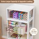 Extra Large Storage Drawer Cart, Storage Boxes 2 Tier-2 Drawer
With 1 Set Wheels, Stackable and Detachable Storage Unit, Home Kitchen Organizer for Art Craft Supplies Bedroom Bathroom