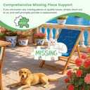 500 Piece Puzzles for Adults, Cozy Seaside Terrace Scene Jigsaw Puzzles with Dog and Cat, Relaxing 500 Piece Puzzle, Perfect for Family Time, Wall Decor, Gift for Adults, Seniors, 20.5 x 15 in