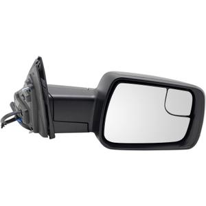 TRQ Passenger Side Power Folding Heated Mirror Blind Spot Indicator Textured Black Compatible with 2019-2022 Ram 1500 CH1321473