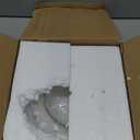 Navaris Glass Serving Bowls - Set of 3 Gold Edge Tempered Glass Dessert Bowl Dishes for Ice Cream, Jelly, Fruit, Hot, Cold Food- Small, Medium, Large