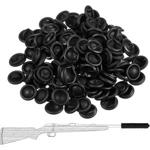 200 Pcs Muzzleloader Accessories Rifle Muzzle Cover - Black Barrel Dust Protector Caps for Gun Storage, Moisture Resistant Safety Plugs 200 Pcs Muzzleloader Accessories Rifle Muzzle Cover - Black Barrel Dust Protector Caps for Gun Storage, Moisture Resistant Safety Plugs