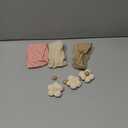 3 Pcs Baby Flower Headbands Baby Girls Nylon Headband Soft Hairbands Hair Accessories for Newborn Infant Toddler Kids (Beige Pink Khaki)