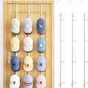 SWTYMIKI Over Door Hat Organizer - 3 Packs Metal Hanging Hat Rack with 12 Hooks Design, Baseball Cap Hanger Organizer Storage Holds up to 60 Caps for Door, Bedroom, Closet (White)