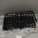 Freezer Organizer Bins, 4 Pack Stackable Deep Chest Freezer Organizer Bins, Foldable Baskets with Handles, Black Storage Container Baskets for 5/ 7 Cu.FT Deep Freezer Sort Frozen Meats