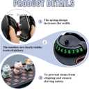 2 PCS Multifunctional Car Anti-Slip Mat, Anti Slip Mat for Car Dashboard | Including Temporary Parking Number & 360° Rotatable Phone Holder, Organizer Pad for Phones, Keys, Sunglasses(Black, Grey)