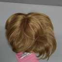 UDU Short Pixie Cut Hair Topper for Women  Heat Resistant Synthetic Hairpiece, Easy Clip in, Pre-styled Natural Look for Everyday Wear (Buttery Blonde)