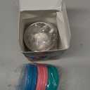 Freshmage [6 Pack 2.4oz] Stainless Steel Dressing Container with Silicone Lids, Reusable Leakproof Condiment Containers Small Sauce Container Sets