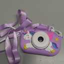 Kids Camera Toddler Toys for Girls Boys, YEEHAO 32MP Dual Lens Digital Camera for 3 4 5 6 7 8 9 Year Old Girl Christmas Birthday Gifts, 1080P Selfie Video Camera for Kids with 32GB SD Card (Bright Purple)