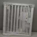 30"-62.5" Extra Wide Baby Gate for Doorways/Hallways,Pressure-Mounted Dog Gate Indoor for Stairs, Auto Close Pet Door for Child/pet Proof Safety, No Need Drilling, White