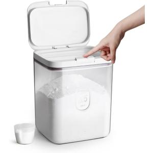 LivLab Flour Container  5.5 L /5.81qt/5kg Large Flour Dispenser Keep Your Flour Fresh and Dry Easily with Kitchen Essential