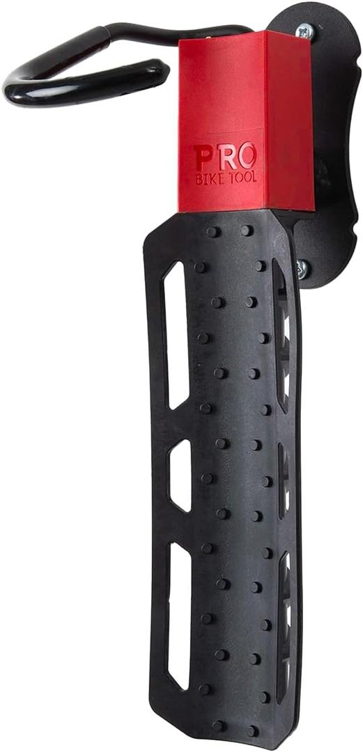 Pro Bike Tool Swivel Bike Rack, Wall Mount for Bicycles, Home, Garage, Vertical Hanging Rack for Storage, Secure Hook for MTB, Road, Hybrid Bikes (Pack of 1)