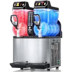 Tourua Commercial Slushie Machine, Margarita Daiquiri Wine Frappe Slush Frozen Drink Machine, 30L