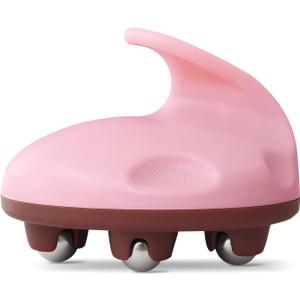 Lymphatic Massage Roller for Cellulite Remover Body Sculpting - Handheld Cellulite Massage Tool for Body Bloat Blood Circulation Lymphatic Drainage Pink