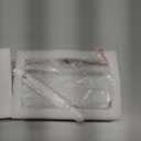 30 Pieces Crystal Bars with 30 Pieces Metal Clip Crystal Strips Replacement for Crystal Chandelier Home Decor 5.9" x 0.9"