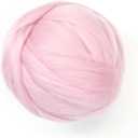 Colored Natural Wool Roving, 8 OZ. Best Wool for Needle Felting, Wet Felting, Handcrafts and Spinning (Baby Pink)