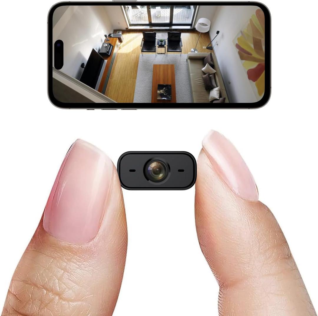 Hidden Camera, Small Cameras Hidden Wireless Cameras for Home Camera Indoor Spy Camera with 1080P HD and Night Vision for Home Security, Room, Pet, Baby