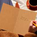 4 x Fancy Land Kraft Thanksgiving Cards with Envelopes Rustic Fall Wreath Thank You Cards Assortment for Autumn Party Supplies 12Pcs