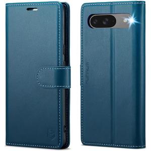 FLIPALM Wallet Case for Google Pixel 10 5G/Pixel 10 Pro, RFID Blocking Credit Card Holder, PU Leather Folio Flip Kickstand Protective Shockproof Cover (Blue)