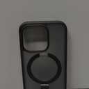 TORRAS Ultra Magnetic Ostand for iPhone 15 Pro Case [Fit for MagSafe] [Sturdy Stand & Ring Holder] Mil-Grade Shockproof Matte Anti-Scratch Slim Protective Kickstand Phone Case, Black Titanium 6.1"