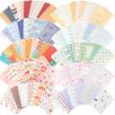 500 Sheets Vintage DIY Scrapbook Aesthetic Paper Supplies Decorative Paper Material for DIY Scrapbook Journal Photo Album Crafts(3.35 x 2.17 Inches, Stylish Style)