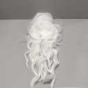 Christmas Wig, Cosplay Santa Claus Wig Santa Claus Fake Hair Christmas Fake Wigs White Long Wavy Wigs High-temperature Fiber Synthetic for Women and Men for Christmas Costumes, Halloween, Role Plays