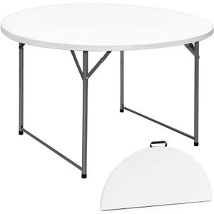 Folding Round Table 54 inches, Hold in Half Round Event Table,Heavy Duty Banquet Table