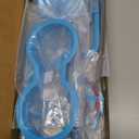 18 PCS Full Set Interior Decoration Trim Kit Steering Wheel Center Console Door Handle Air Conditioning Vent Cup Holder Gear Cover Trim for Jeep Wrangler JK JKU 2011-2018 4-Door (Light Blue)